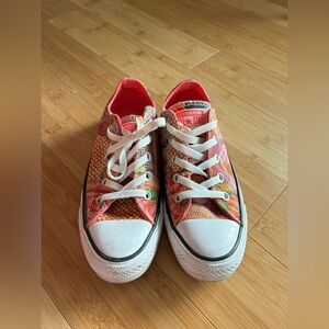 Converse Rose Print Multicolor Sneakers